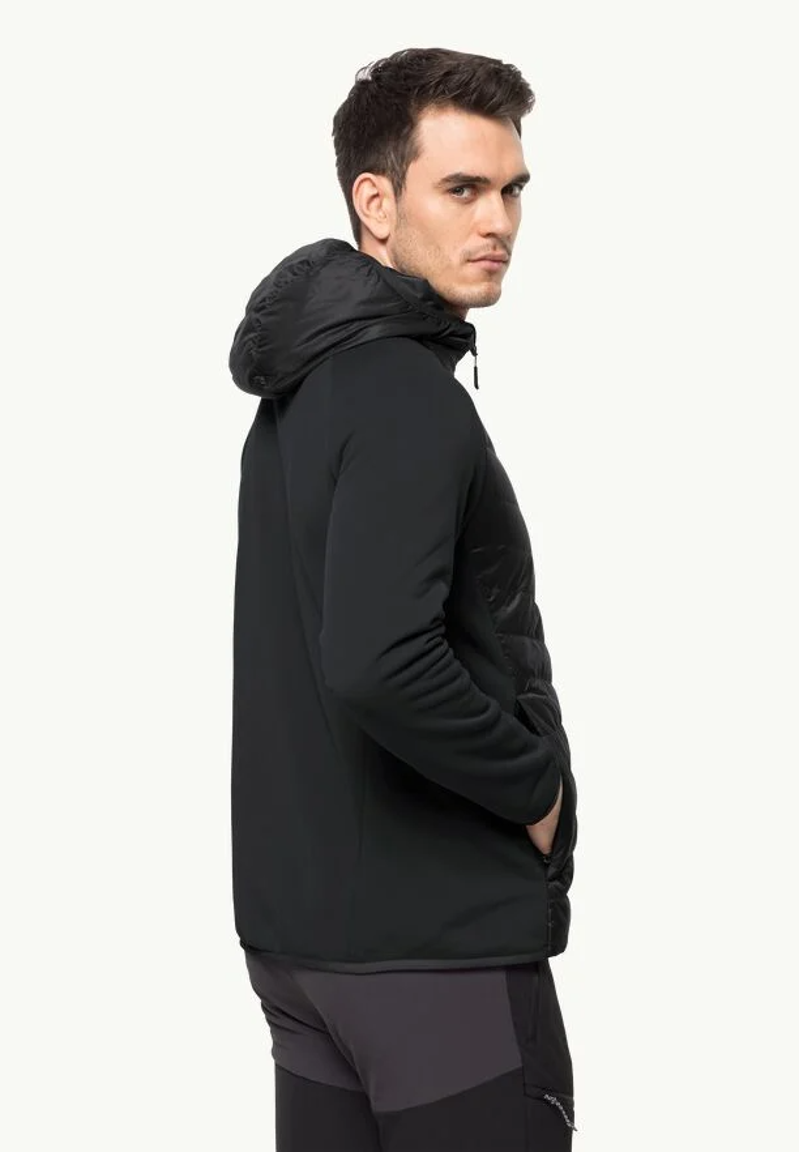 Jack Wolfskin Routeburn Pro Hybrid Jacket Mens in Black-4